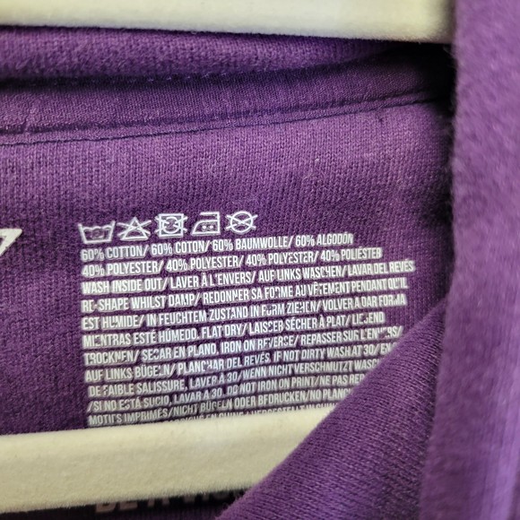 Gymshark Women's Medium Hoodie Sweatshirt Purple - Picture 4 of 5